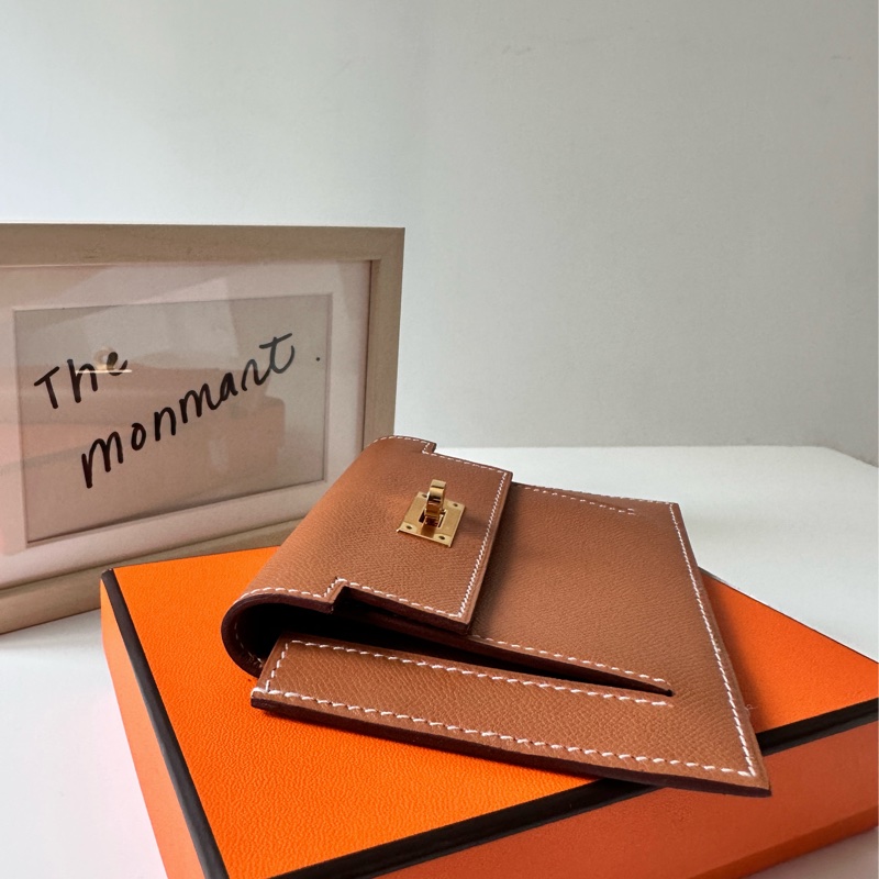全新 Hermès Kelly Pocket epsom 小牛皮短夾錢包-7