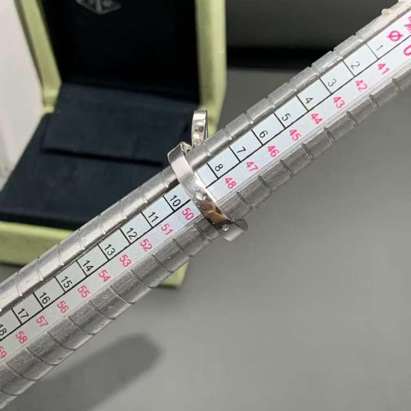 Vca梵克雅寶高級珠寶Ruban蝴蝶結白金滿戒指49號,2013購入-6