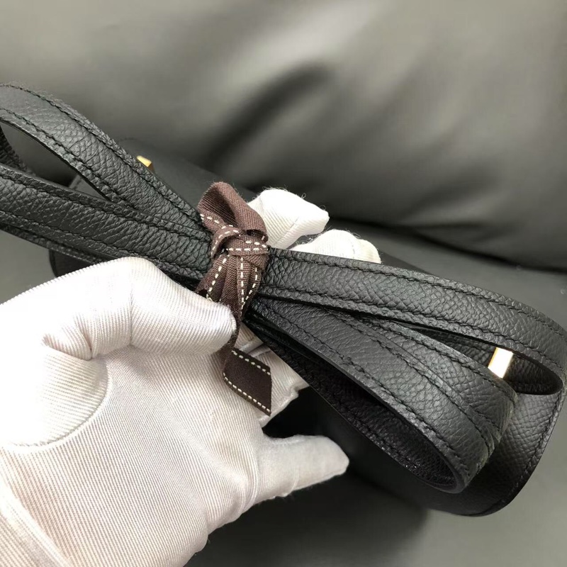 Hermes愛馬仕Constance19康康黑金Epsom皮y刻-4