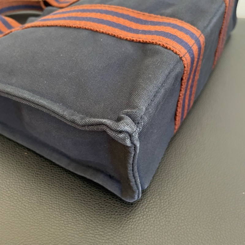 Hermes 愛馬仕 Fourre Tout午夜藍帆布手提tote 底長30cm-10