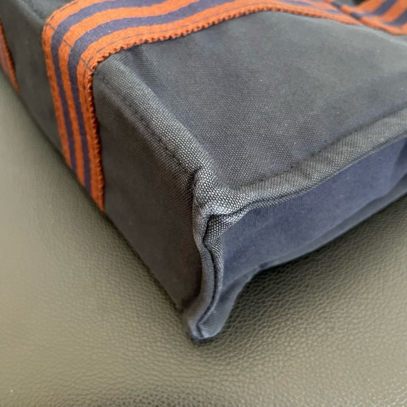 Hermes 愛馬仕 Fourre Tout午夜藍帆布手提tote 底長30cm-11