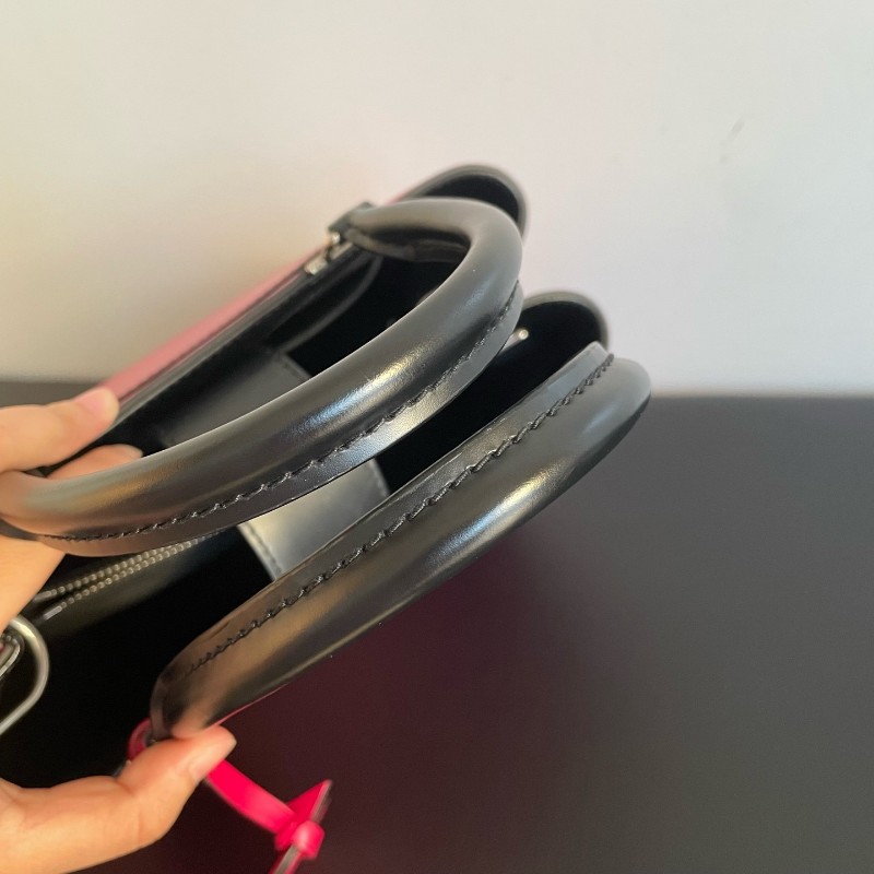 LV路易威登 KLEBER系列 紅藍拼色epi水波紋手提包托特 肩背包18年-6