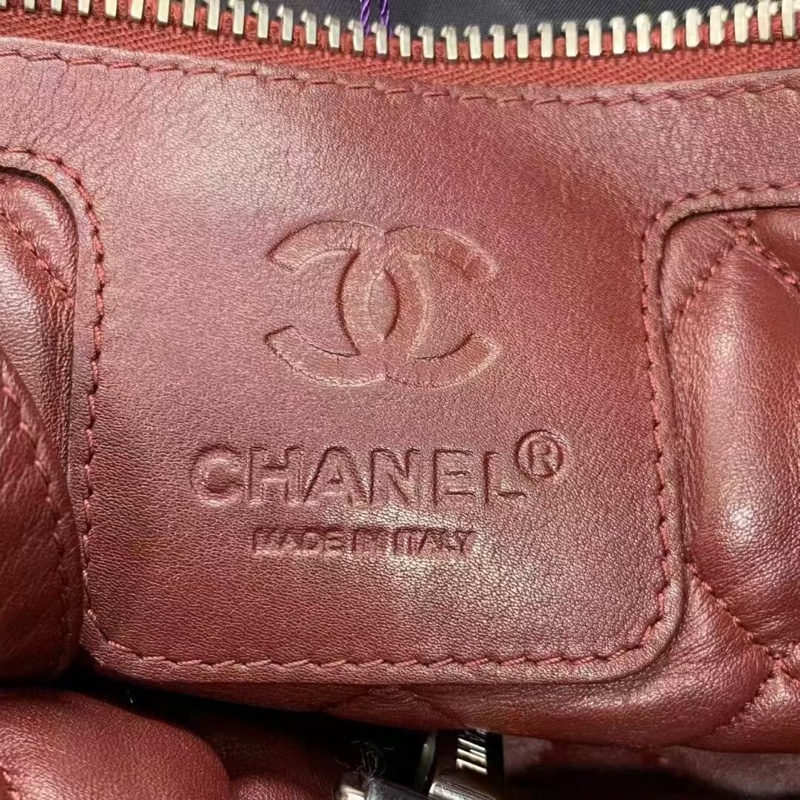 Chanel 香奈兒 羊皮羽絨購物袋黑色，鐳射13開，CHANEL Coco Cocoon Tote Tote Bag Shoulder Bag Coco Mark  Leather Black-6