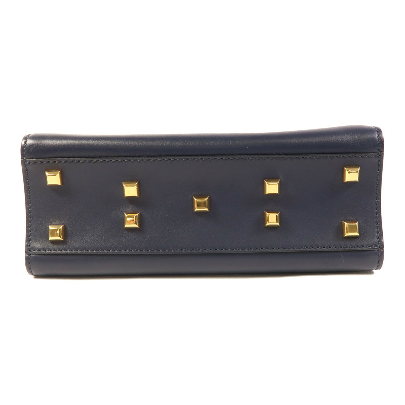 Valentino 牛皮皮革 2 way Shoulder Bag金扣手挽肩背兩用袋-3