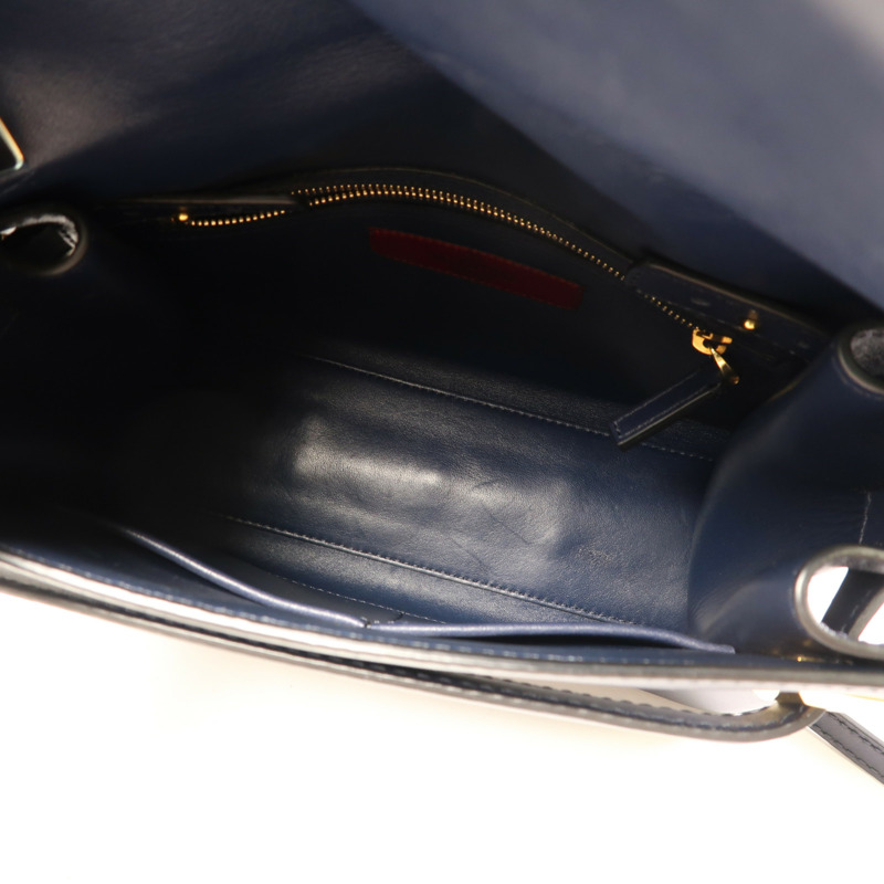 Valentino 牛皮皮革 2 way Shoulder Bag金扣手挽肩背兩用袋-6