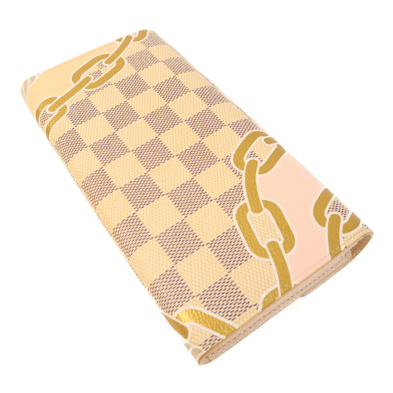 LOUIS VUITTON Damier Azur Sarah Wallet金扣長錢包-2