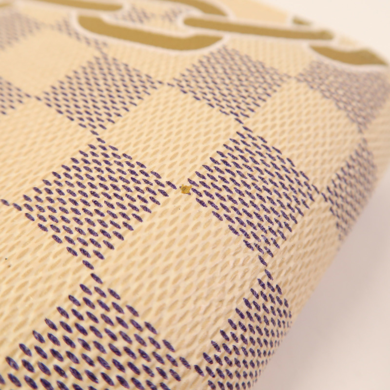LOUIS VUITTON Damier Azur Sarah Wallet金扣長錢包-14
