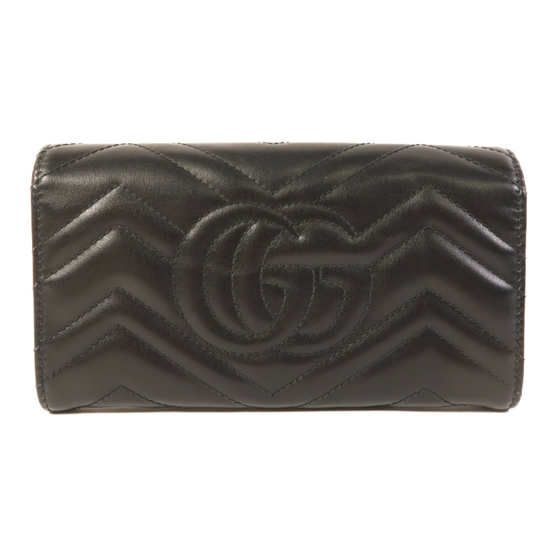 GUCCI 牛皮皮革Long Wallet金扣錢包-1
