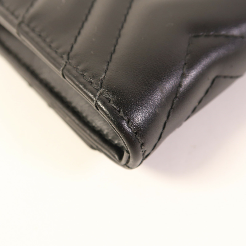 GUCCI 牛皮皮革Long Wallet金扣錢包-11