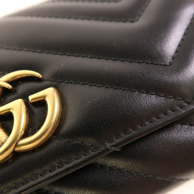 GUCCI 牛皮皮革Long Wallet金扣錢包-12