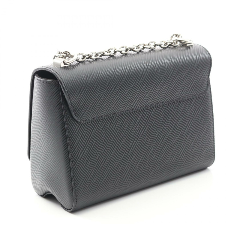 LOUIS VUITTON Twist MM 鏈條單肩包 M50282 Epi 皮革黑色 Noir 二手 LV-1