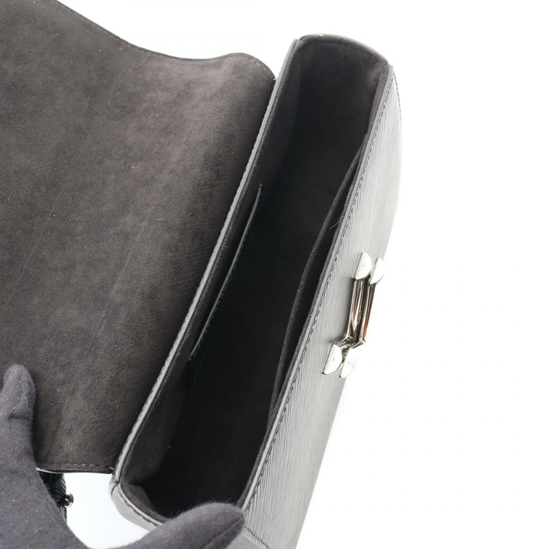 LOUIS VUITTON Twist MM 鏈條單肩包 M50282 Epi 皮革黑色 Noir 二手 LV-2