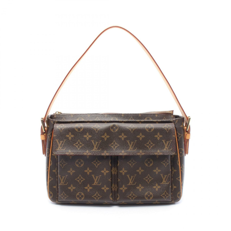 LOUIS VUITTON Vivacite GM 單肩手提包 M51163 Monogram 帆布 二手 女士-0