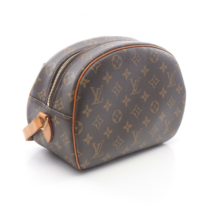 LOUIS VUITTON Blois 單肩包 M51221 Monogram 帆布皮革棕色二手女士-1