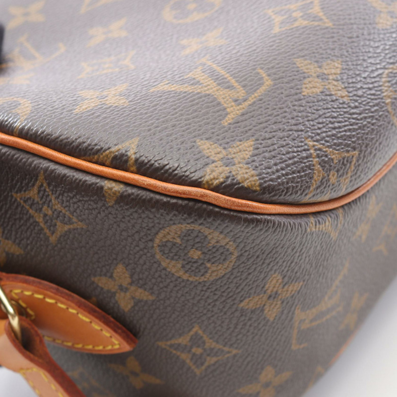 LOUIS VUITTON Blois 單肩包 M51221 Monogram 帆布皮革棕色二手女士-5
