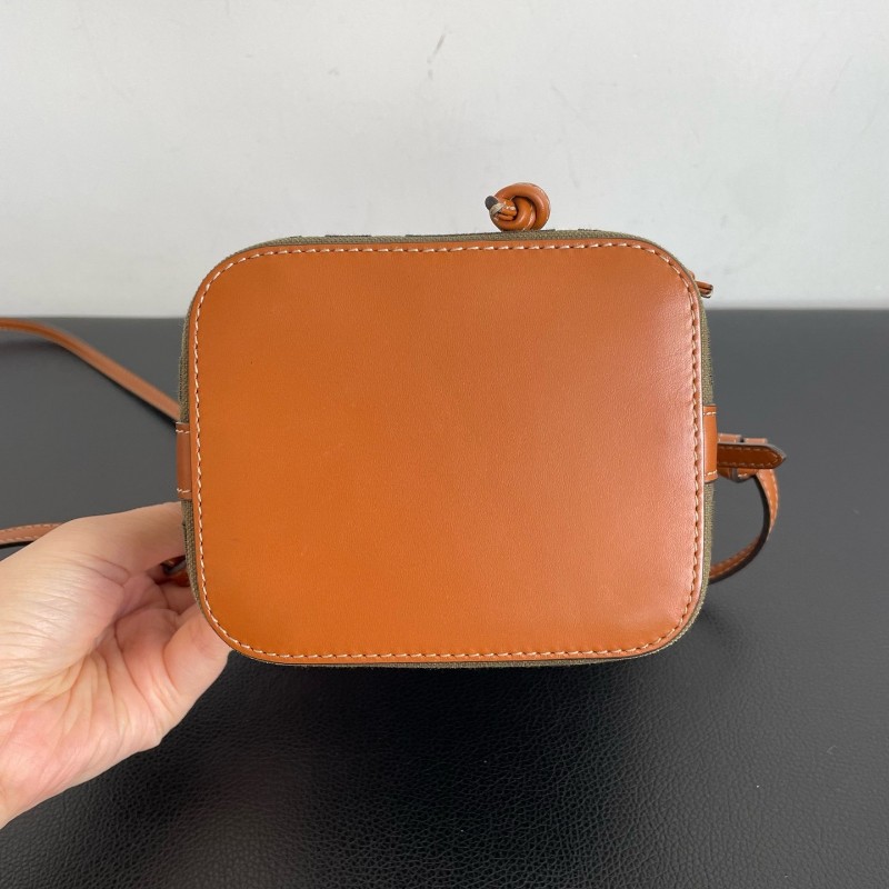 Fendi 芬迪 Mon Tresor老花刺繡小水桶迷你mini斜背包肩背包-4