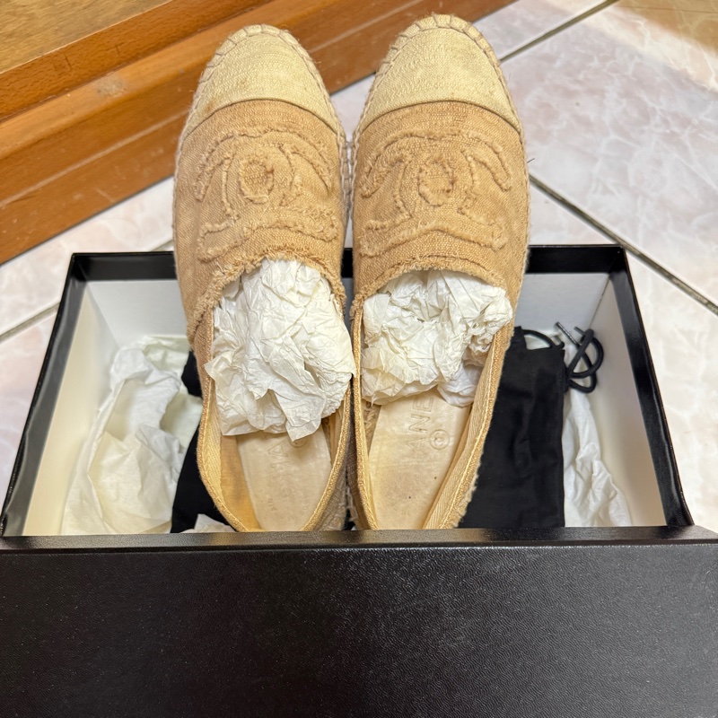 二手 38碼 香奈兒鞋 漁夫鞋-0