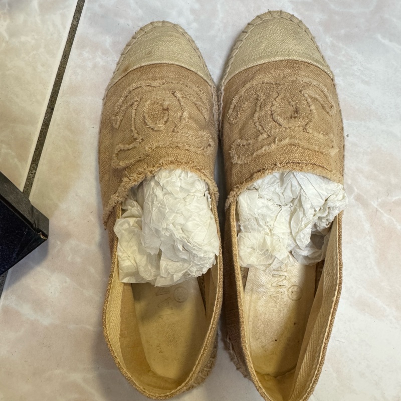 二手 38碼 香奈兒鞋 漁夫鞋-2