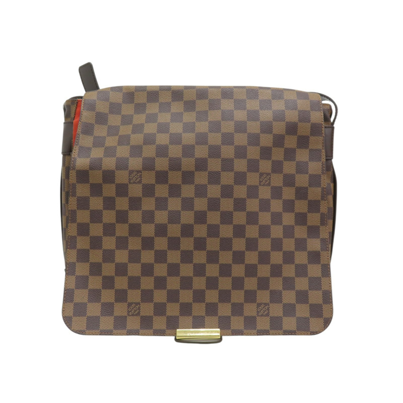 棕色 棋盤格帆布 Bastille 肩背包 霉斑 N45258-0