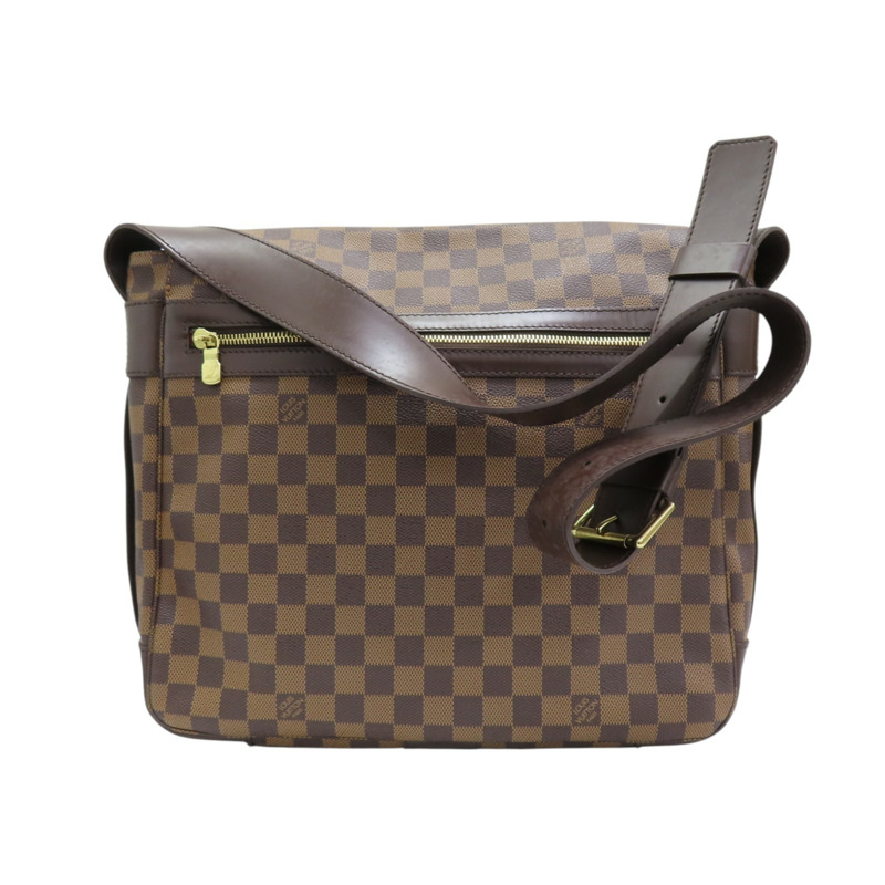 棕色 棋盤格帆布 Bastille 肩背包 霉斑 N45258-1