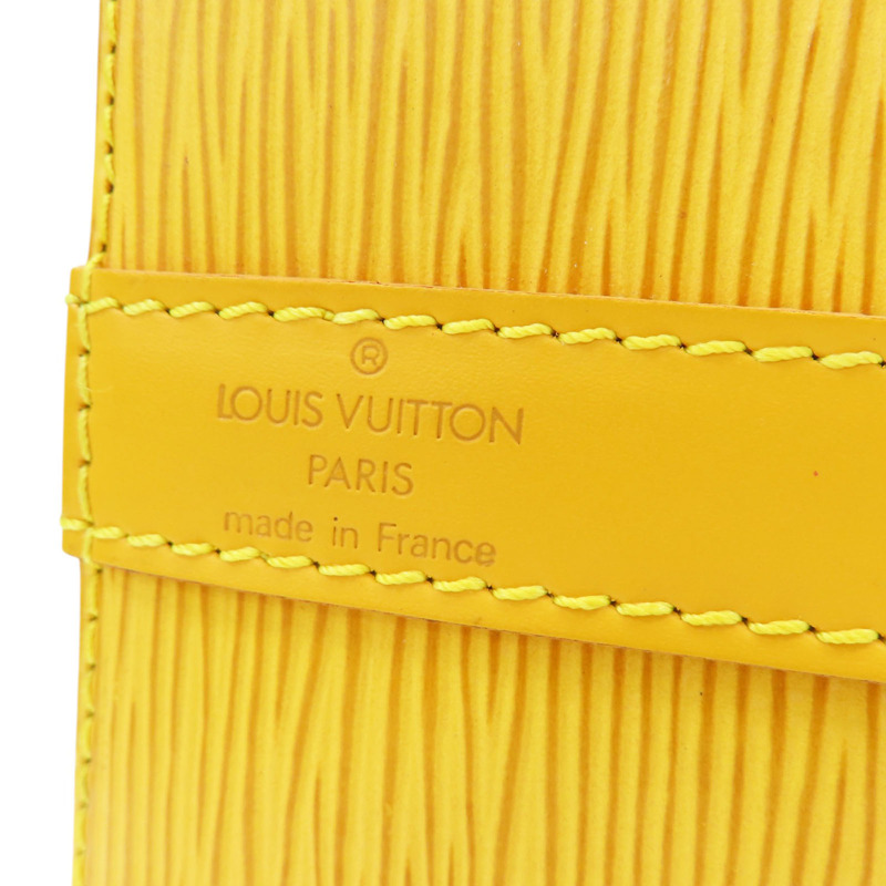 黃色 Epi水波紋 牛皮 Petit Noe 水桶包 肩背包 M44109-5