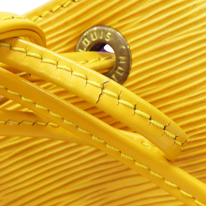 黃色 Epi水波紋 牛皮 Petit Noe 水桶包 肩背包 M44109-13