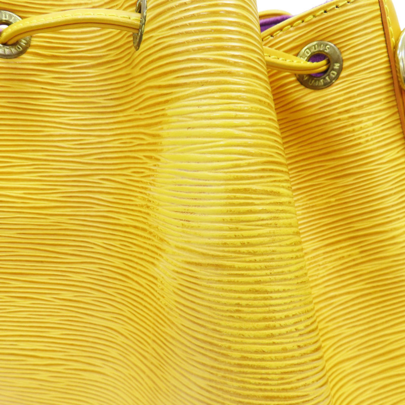 黃色 Epi水波紋 牛皮 Petit Noe 水桶包 肩背包 M44109-14