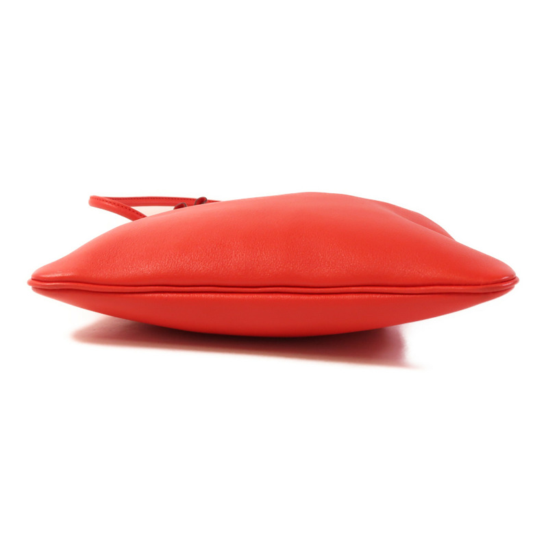 HERMES Swift皮革Aline Mini銀扣肩背袋Rouge Indien-3