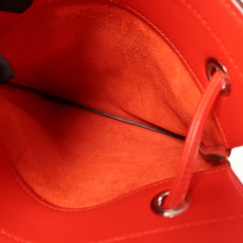 HERMES Swift皮革Aline Mini銀扣肩背袋Rouge Indien-5