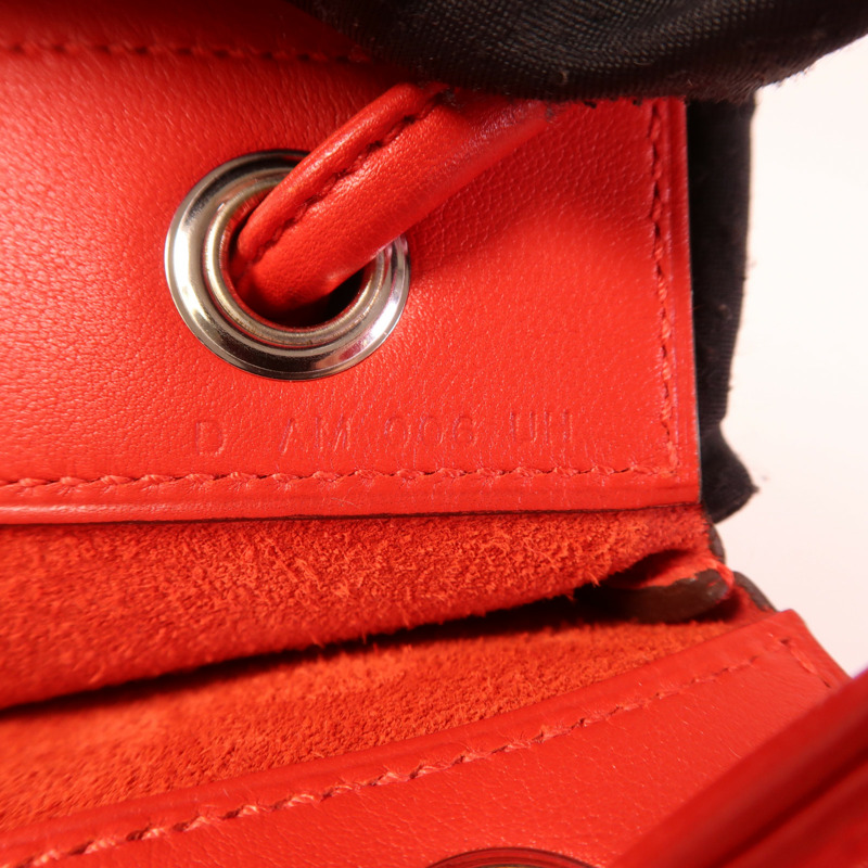 HERMES Swift皮革Aline Mini銀扣肩背袋Rouge Indien-7