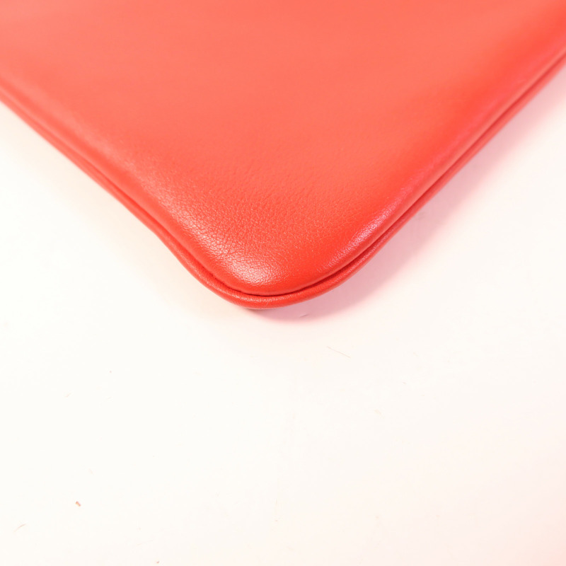 HERMES Swift皮革Aline Mini銀扣肩背袋Rouge Indien-10