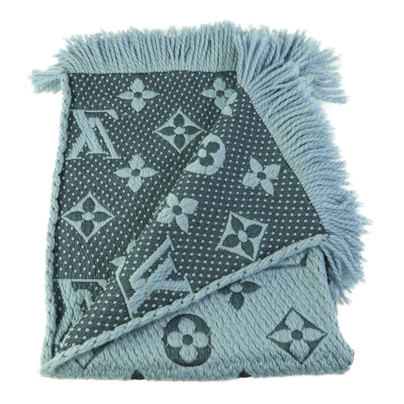 LOUIS VUITTON 羊毛/絲質Scarf圍巾-5