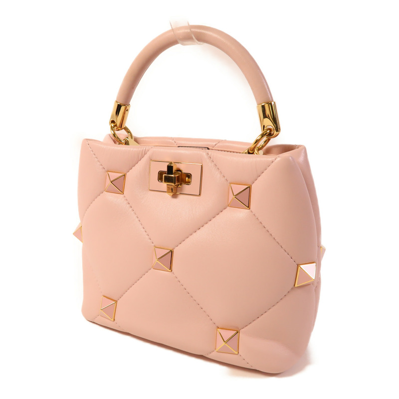 Valentino 牛皮皮革2 Way Shoulder Bag金扣手挽肩背兩用袋-2