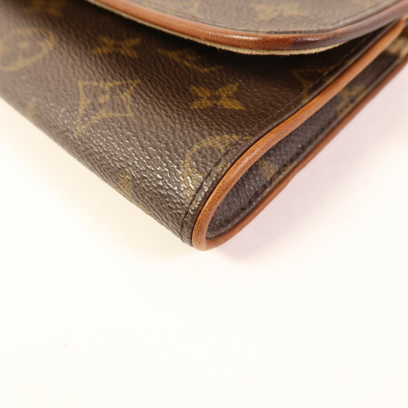 LOUIS VUITTON Monogram Pochette Twin GM金扣肩背袋-10