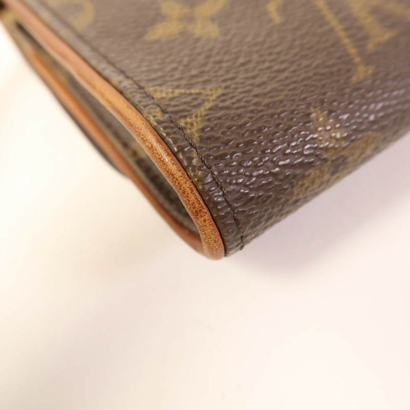 LOUIS VUITTON Monogram Pochette Twin GM金扣肩背袋-13