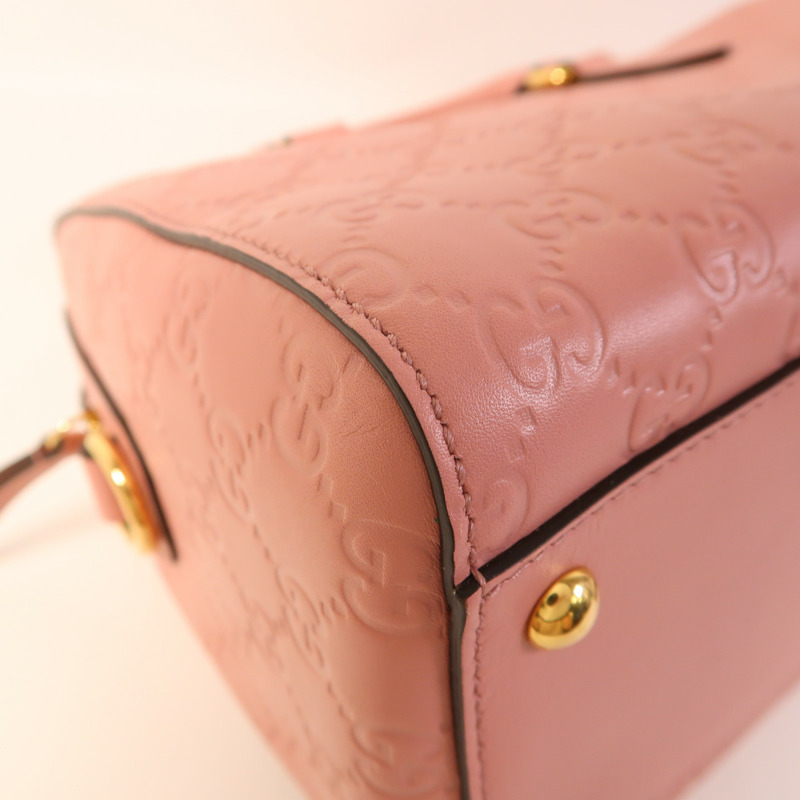 GUCCI 皮革Boston Bag金扣手挽肩背兩用袋-11