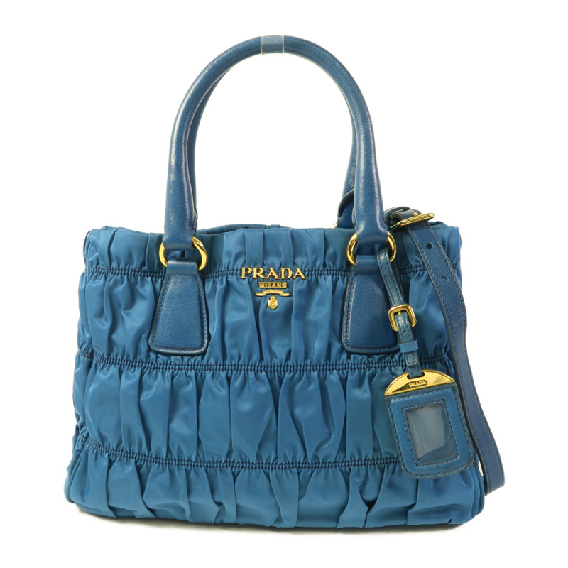PRADA 尼龍2 Way Shoulder Bag金扣手挽肩背兩用袋-0