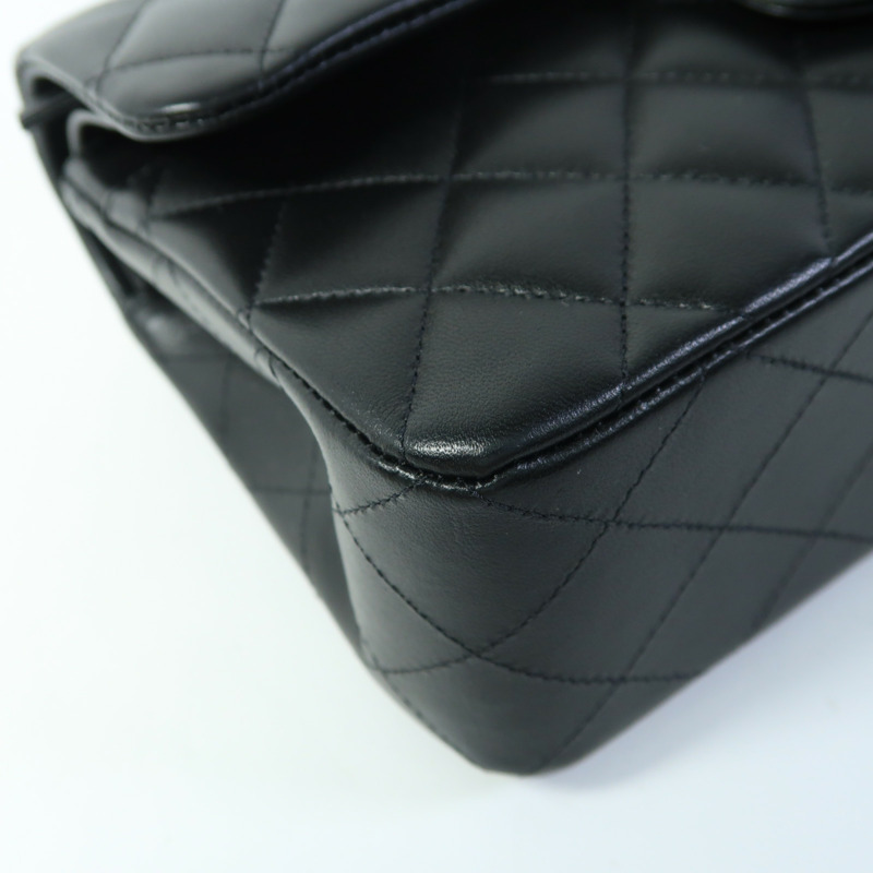 CHANEL 羊皮皮革Classic 23鏈帶肩背袋-11