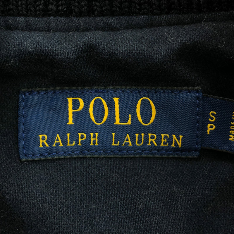POLO RALPH LAUREN 羊毛混紡飛行員夾克 Stajan 羊毛海軍藍 二手男款-4