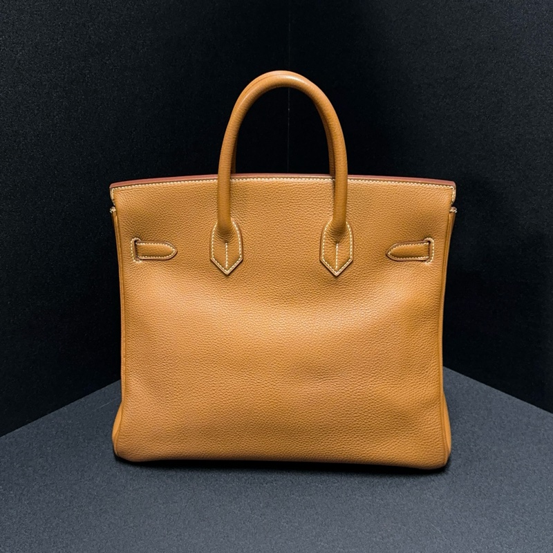 (極新!金棕金釦) Hermes Birkin HAC 32 金棕金 鉑金包-12