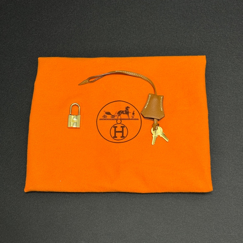 (極新!金棕金釦) Hermes Birkin HAC 32 金棕金 鉑金包-25