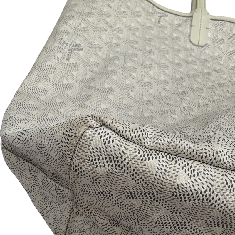 GOYARD 戈雅 SAINT LOUIS PM 小型托特包 PVC帆布 白色-8