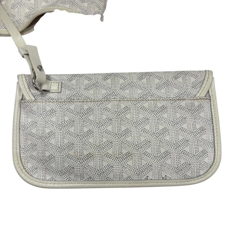 GOYARD 戈雅 SAINT LOUIS PM 小型托特包 PVC帆布 白色-13