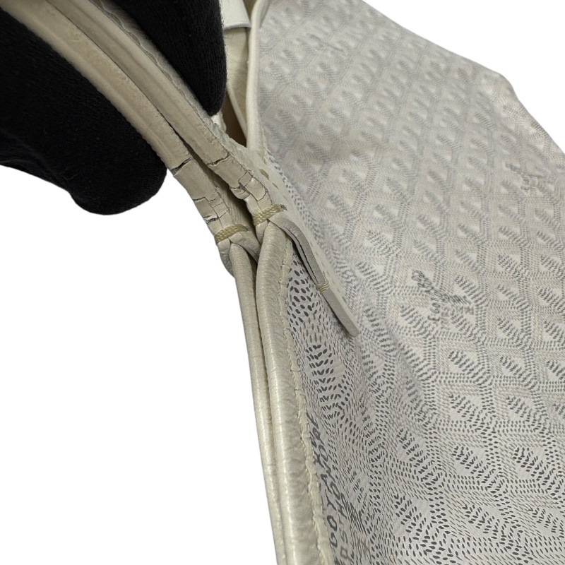 GOYARD 戈雅 SAINT LOUIS PM 小型托特包 PVC帆布 白色-22