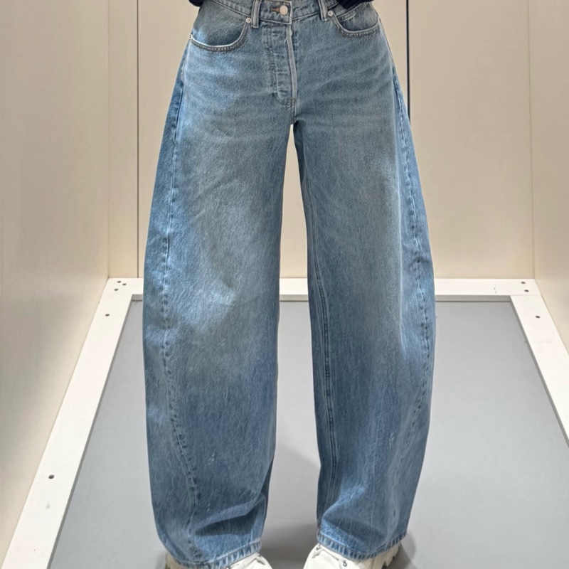 促銷品 Alexander Wang 高腰闊腿牛仔褲 24 25 26 27碼-4
