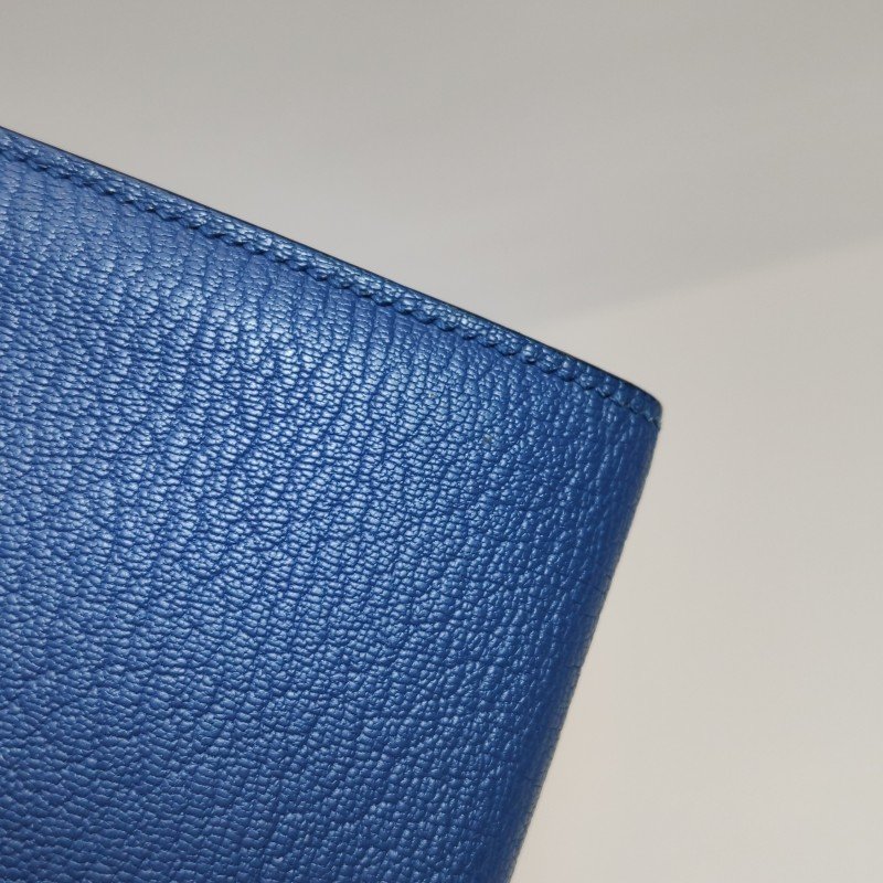 Hermes Bearn 小號 羊皮 純色 標誌H袢帶 皮夾-11
