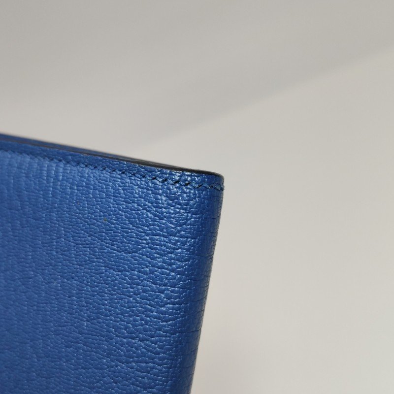 Hermes Bearn 小號 羊皮 純色 標誌H袢帶 皮夾-13