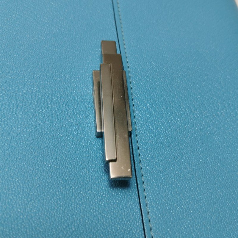 Hermes Cinhetic 18 不对称 H型 封口 斜挎单肩包 Chamkila 羊皮 银扣 7N糖果蓝 D刻-12