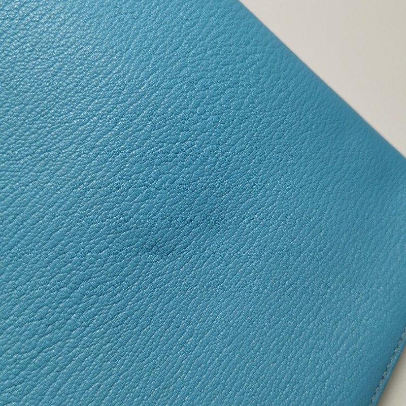 Hermes Cinhetic 18 不对称 H型 封口 斜挎单肩包 Chamkila 羊皮 银扣 7N糖果蓝 D刻-16