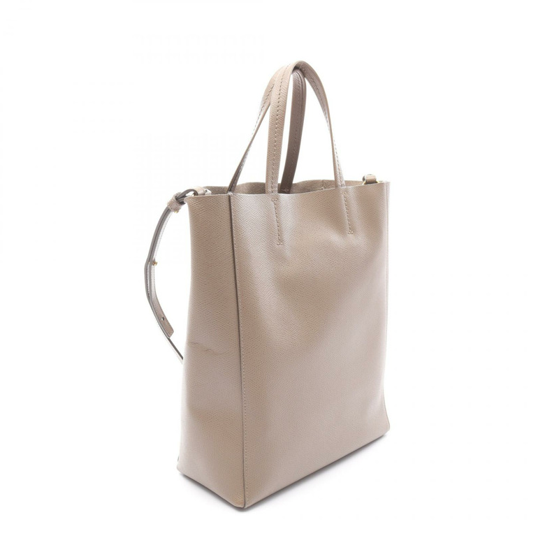 CELINE Vertical 小號 Cabas 單肩托特包 189813 皮革 米色 二手 女款-1
